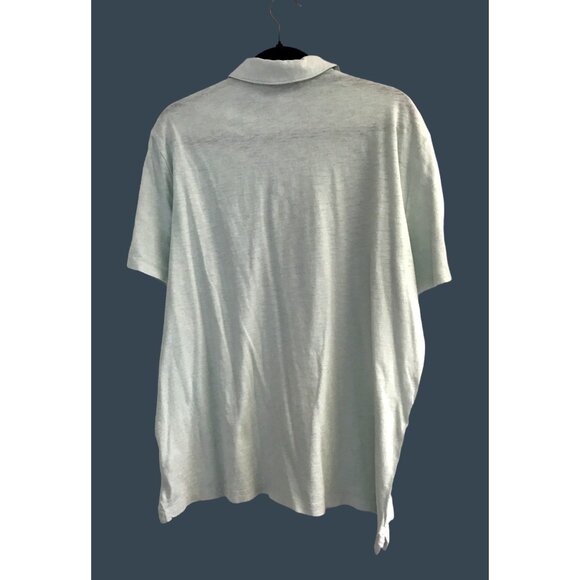 EXPRESS- MENS LIGT GREEN SHORT SLEEVE COTTON POLO SHIRT SIZE X-LARGE - Picture 2 of 7
